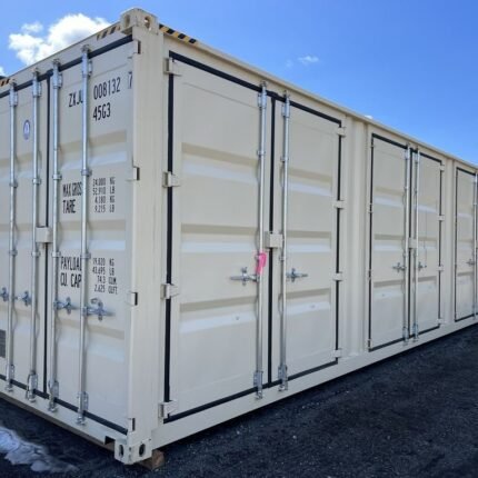 Contenedor de almacenamiento de 40 pies High Cube, de un solo viaje, con puertas laterales