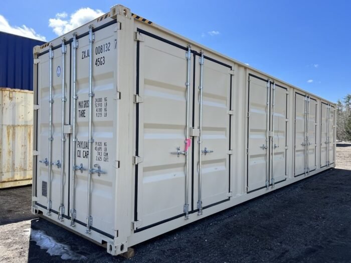 Contenedor de almacenamiento de 40 pies High Cube, de un solo viaje, con puertas laterales - Imagen 1