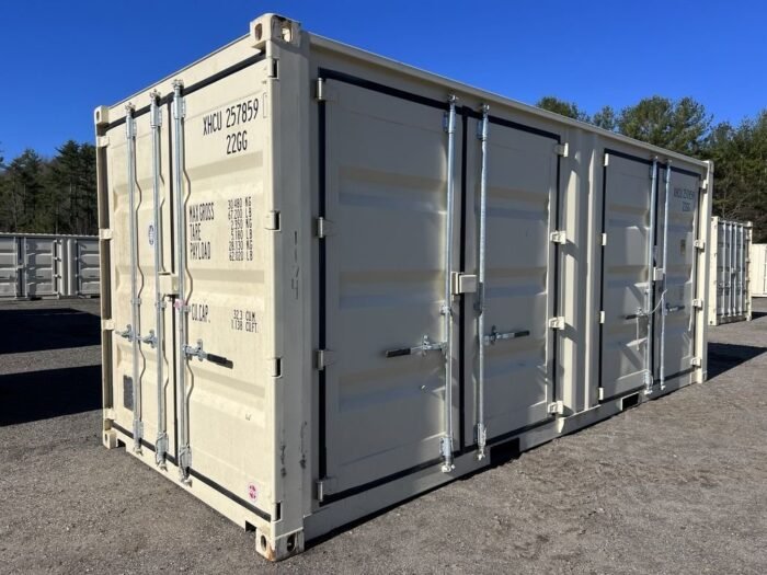 Contenedor de almacenamiento de 20 pies, altura estándar, de un solo viaje, con puertas laterales - Imagen 1
