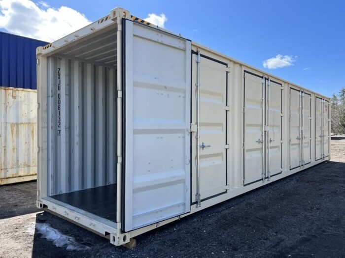 Contenedor de almacenamiento de 40 pies High Cube, de un solo viaje, con puertas laterales - Imagen 10