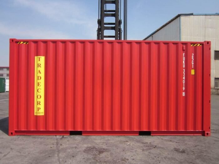 Contenedor de envío de 20 pies High Cube (rojo) - Imagen 3
