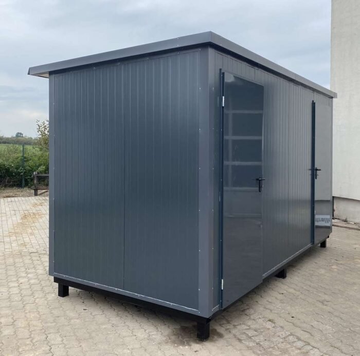 Contenedor sanitario 4x2m WC doble con duchas - Imagen 4