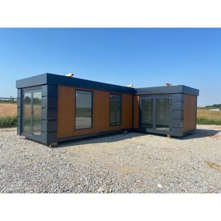 Módulo comercial combinado de 2 piezas, 3 x 6 m (36 m²)